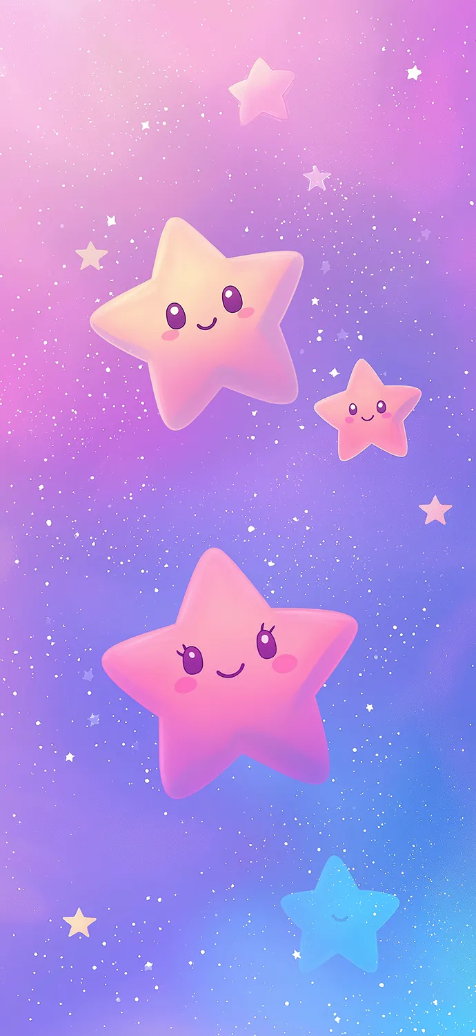 phone wallpaper cute stars pastel colors